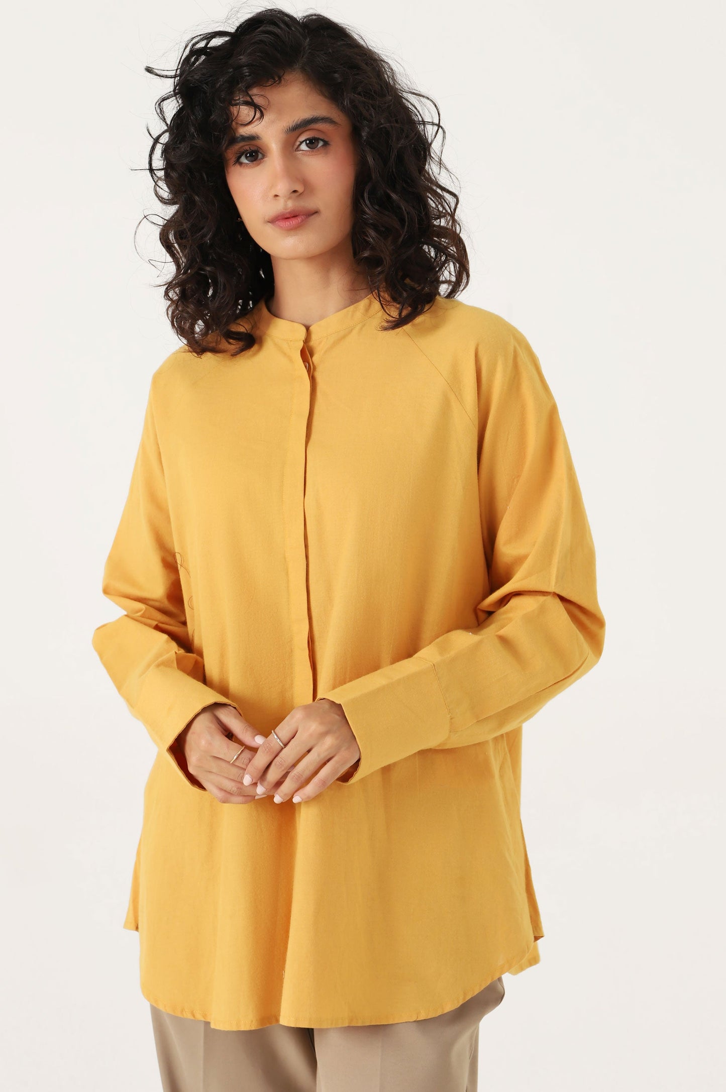 Stitched 1 Piece Yarn Dyed Printed Top