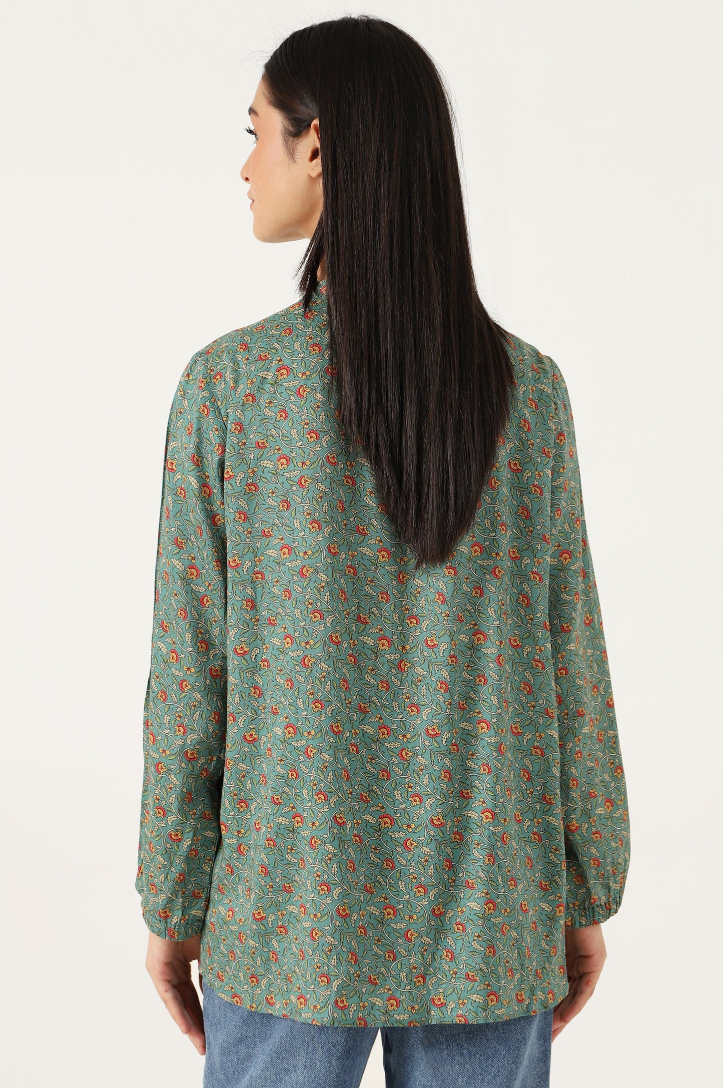 Stitched 1 Piece Tencel Printed Top