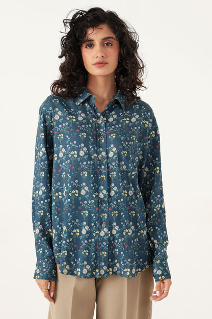 Stitched 1 Piece Tencel Printed Top