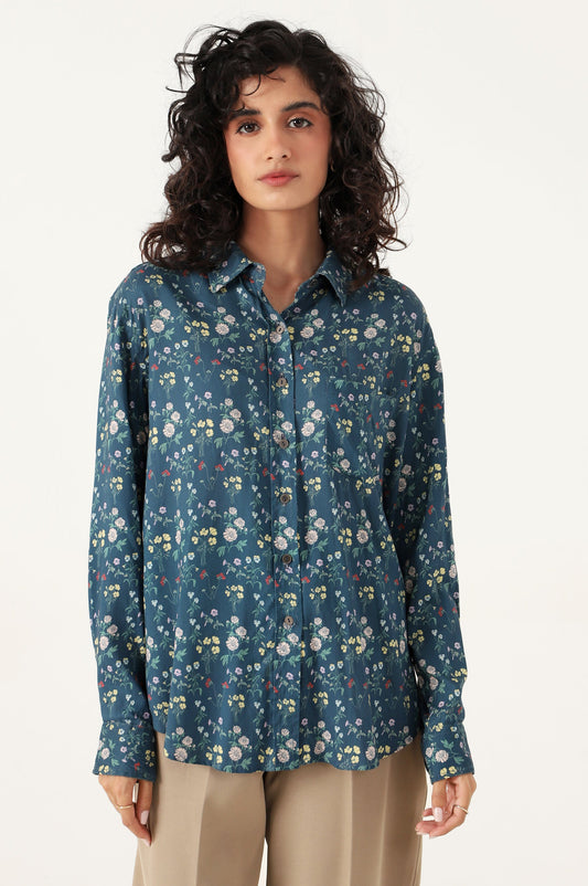 Stitched 1 Piece Tencel Printed Top