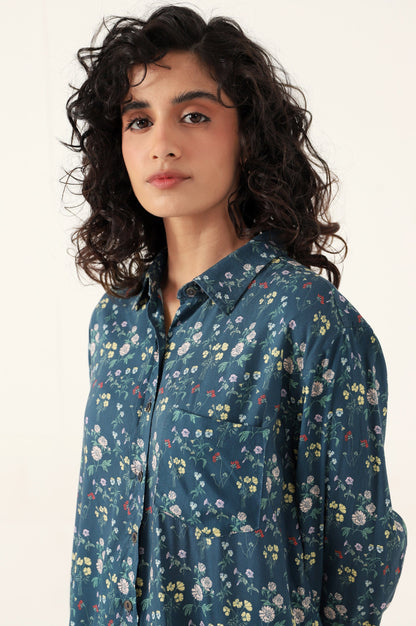 Stitched 1 Piece Tencel Printed Top