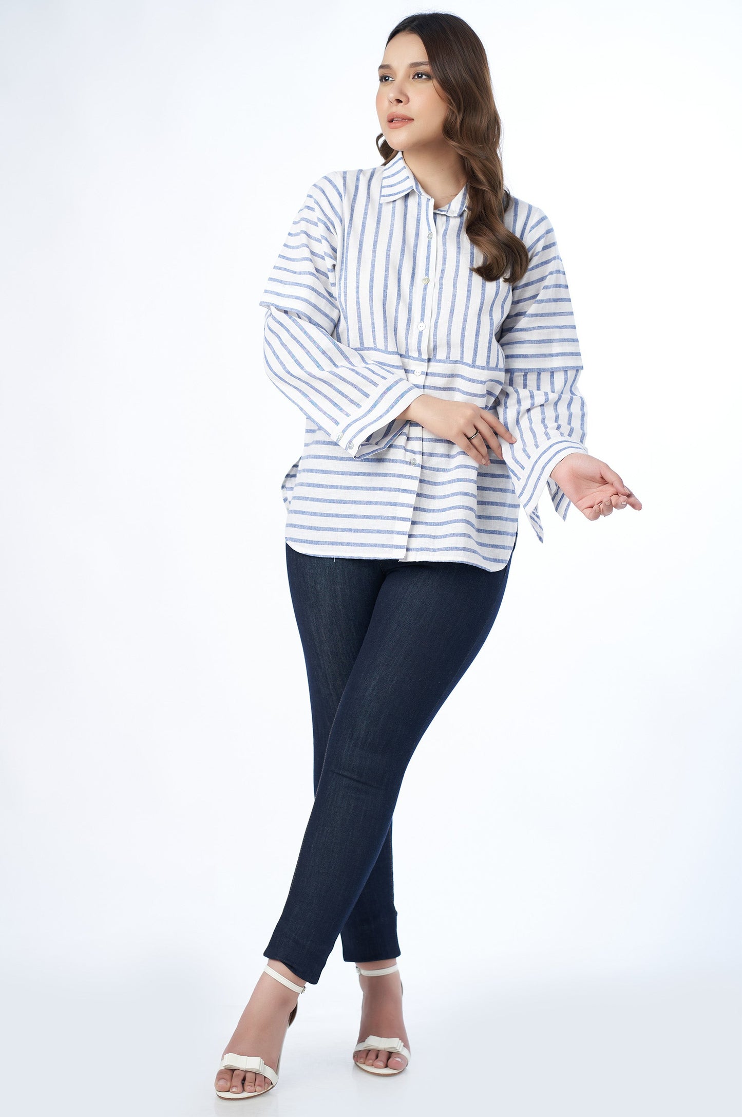 Stitched 1 Piece Western Yarn Dyed Top