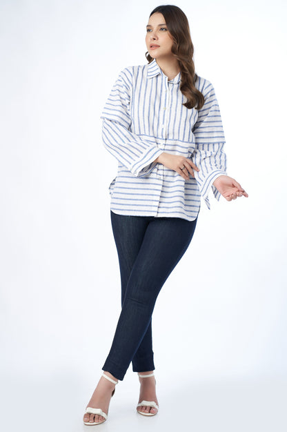 Stitched 1 Piece Western Yarn Dyed Top