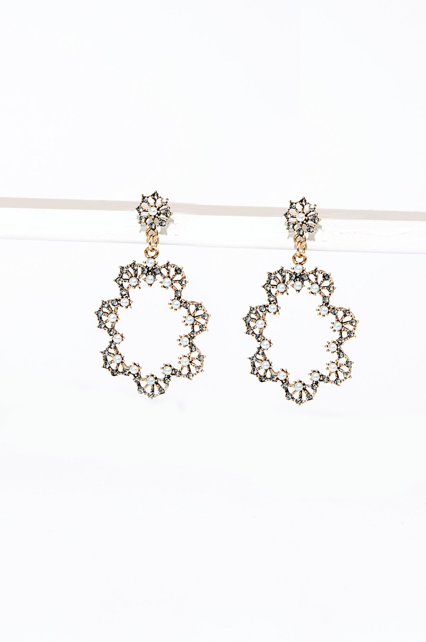 Antique Pearl Drop Earrings