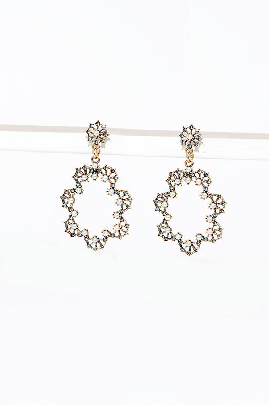 Antique Pearl Drop Earrings