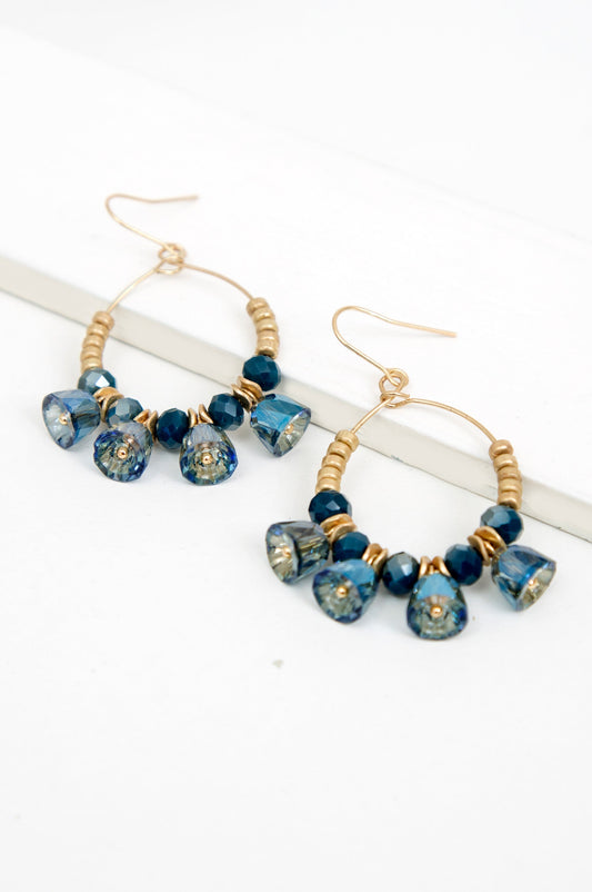 Bell Crystal Hoops