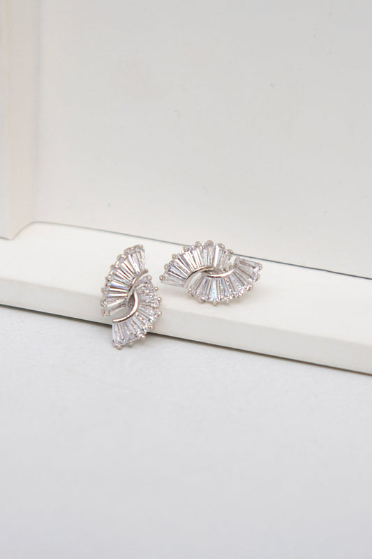 CZ Seashell Studs