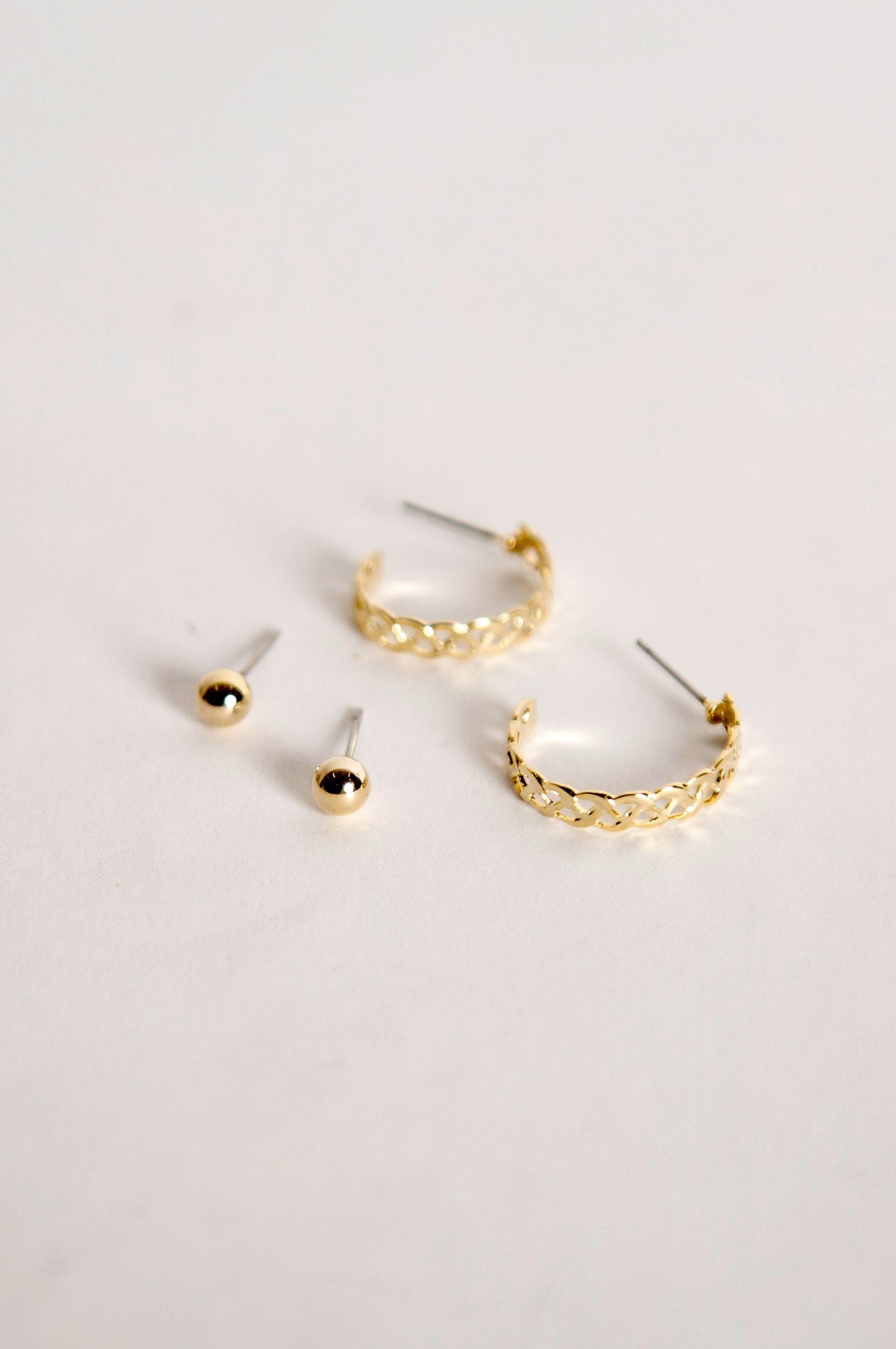 Gold Hoops Earring