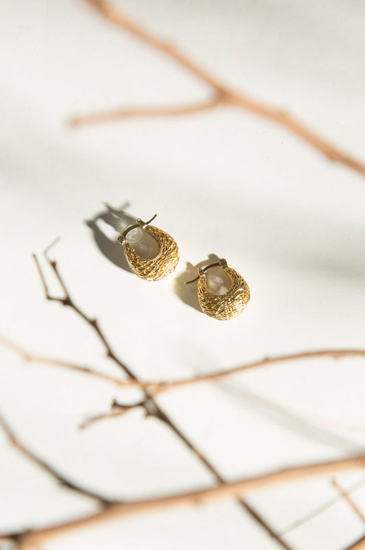 Golden Hoop Earrings