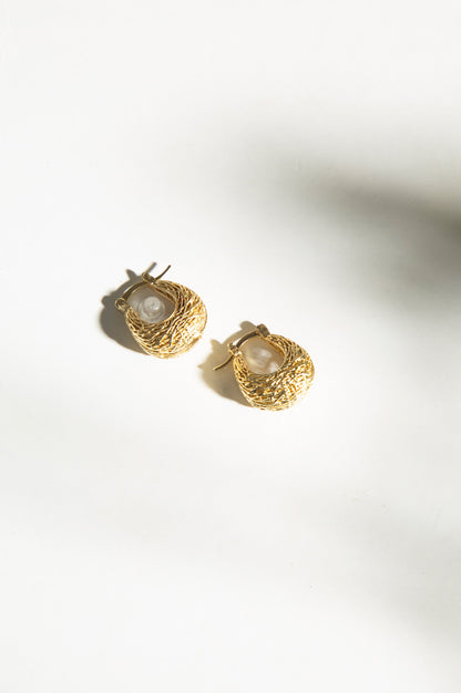 Golden Hoop Earrings