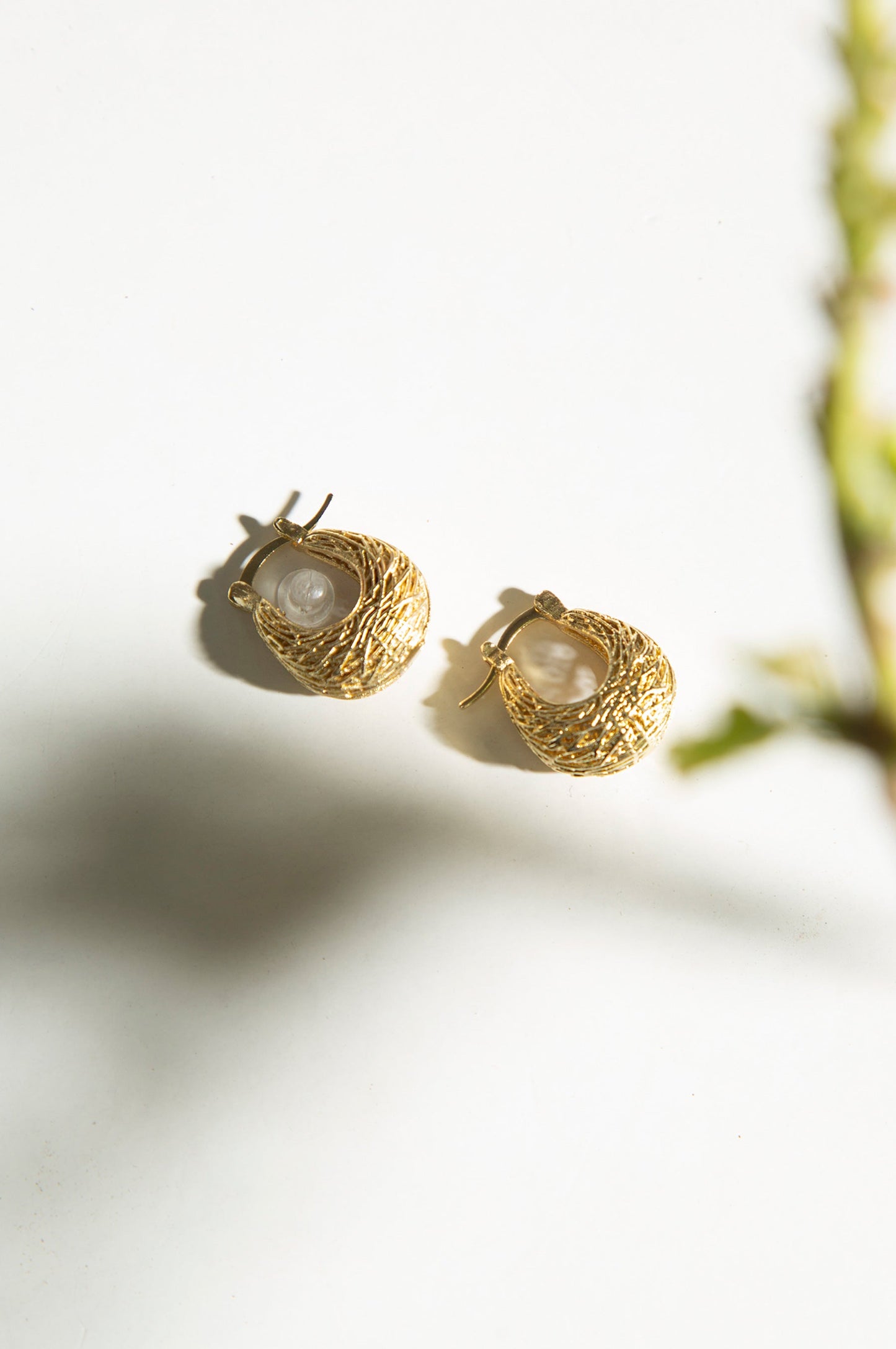 Golden Hoop Earrings