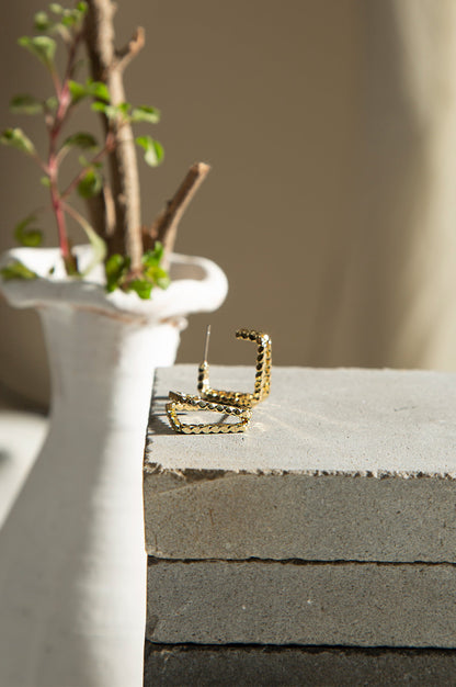 Golden Hoop style Earrings