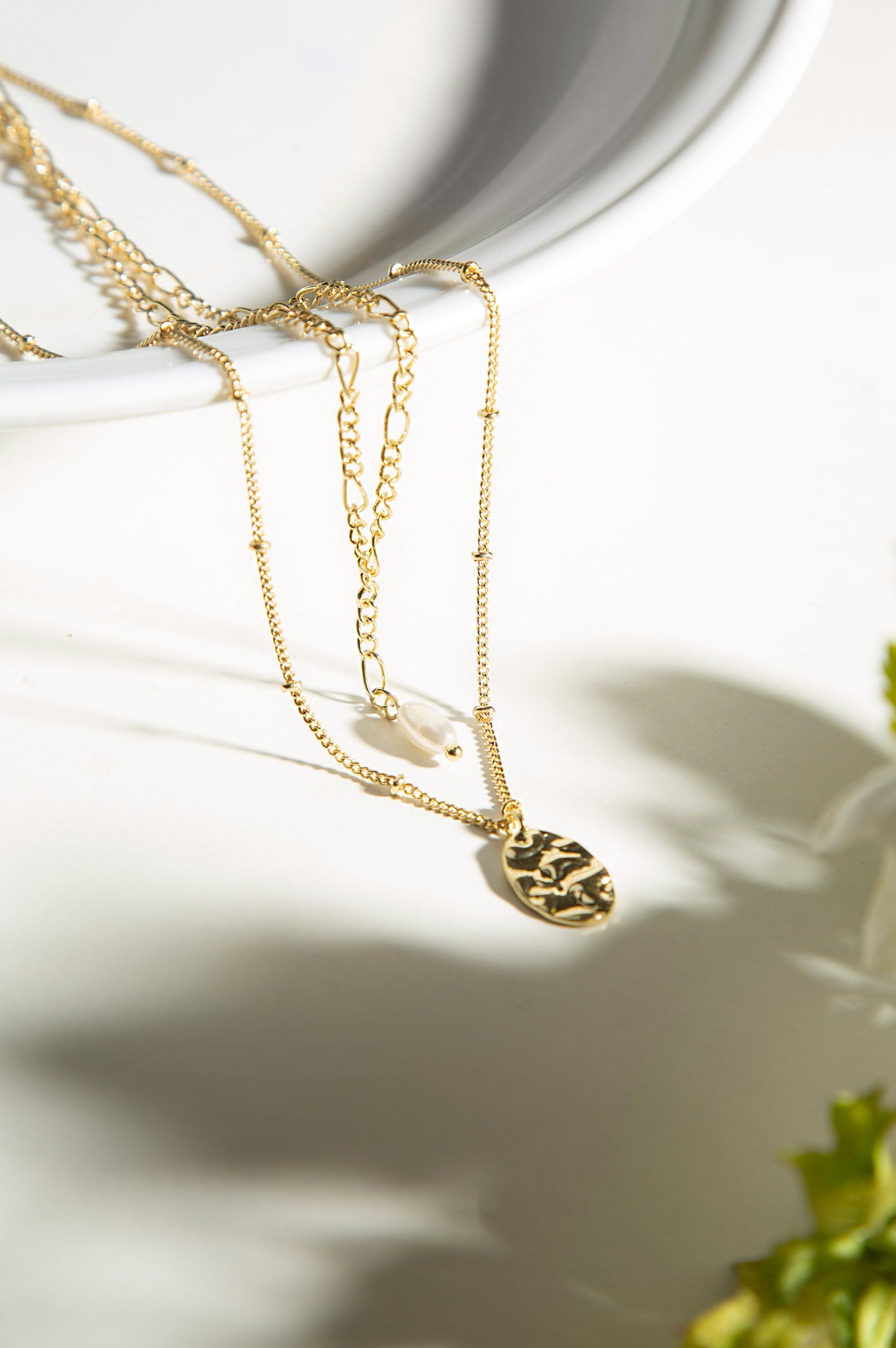 Golden Double Chain Necklace