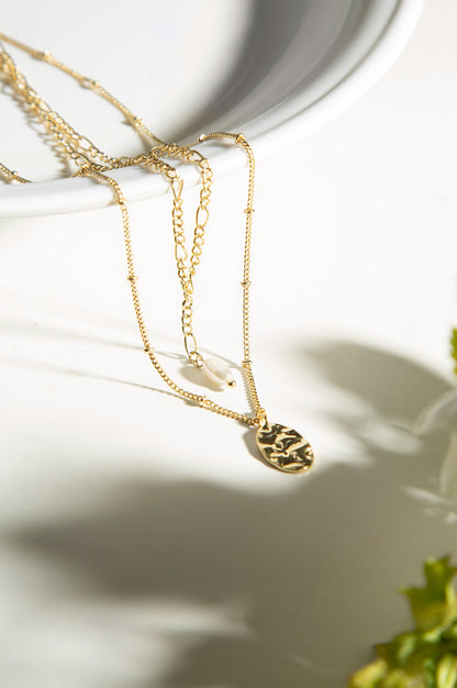 Golden Double Chain Necklace