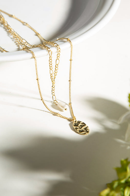 Golden Double Chain Necklace