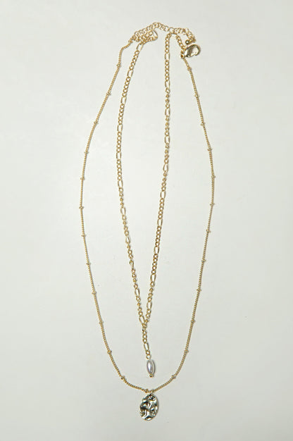 Golden Double Chain Necklace