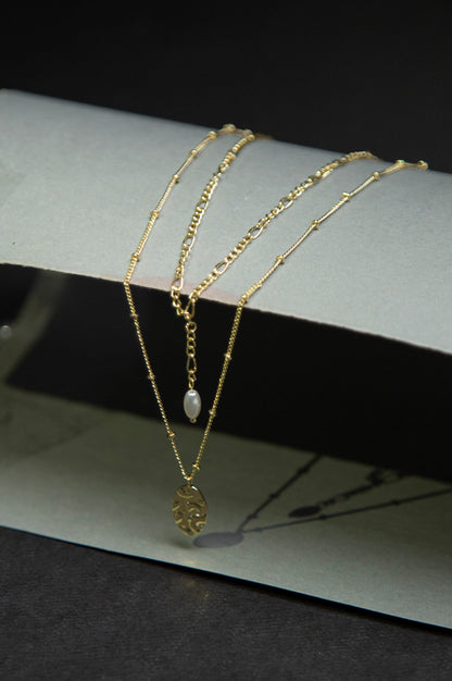 Golden Double Chain Necklace