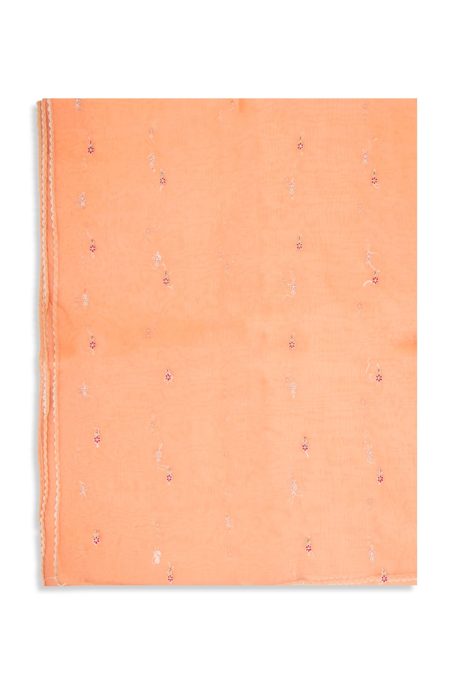 Printed Organza Dupatta - Peach