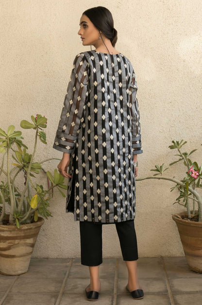 Stitched 1 Piece Embroidered Jacquard Shirt