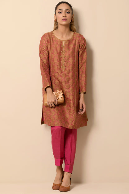 Stitched 2 Piece Embellished Jacquard Suit