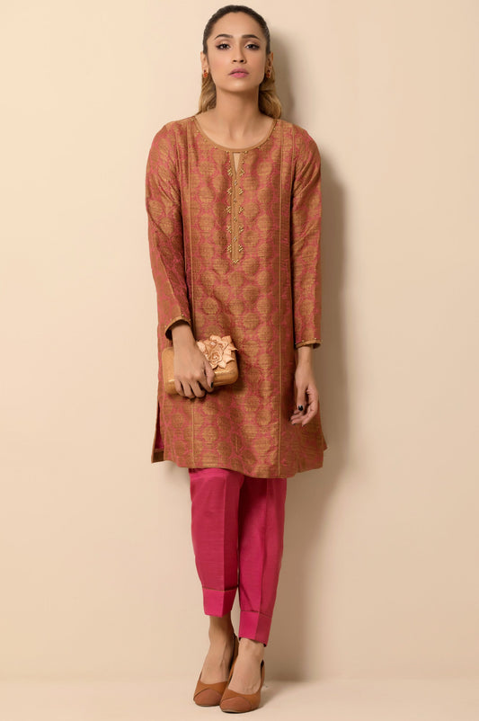 Stitched 2 Piece Embellished Jacquard Suit