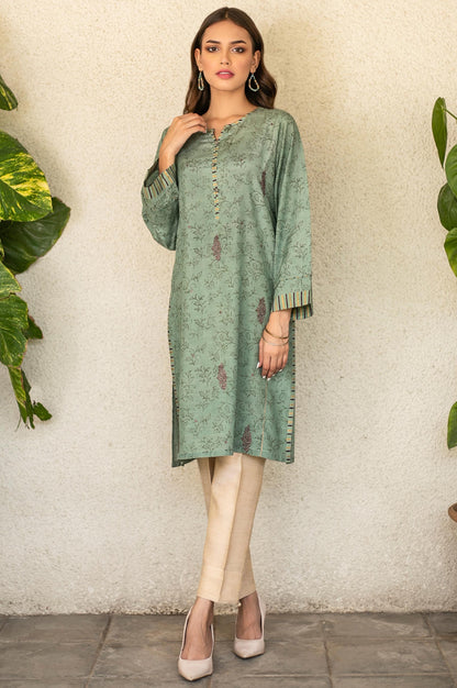 Stitched 1 Piece Raw Silk Embroidered Shirt