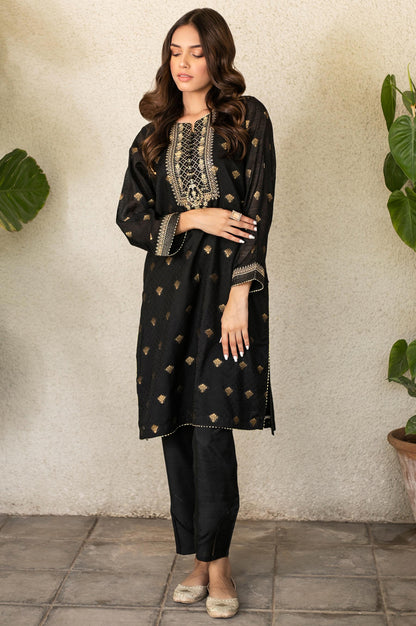 Stitched 1 Piece Jacquard Embroidered Shirt