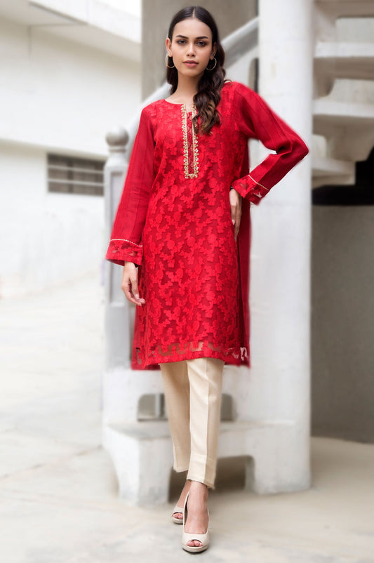 Stitched 1 Piece Jacquard Embroidered Suit