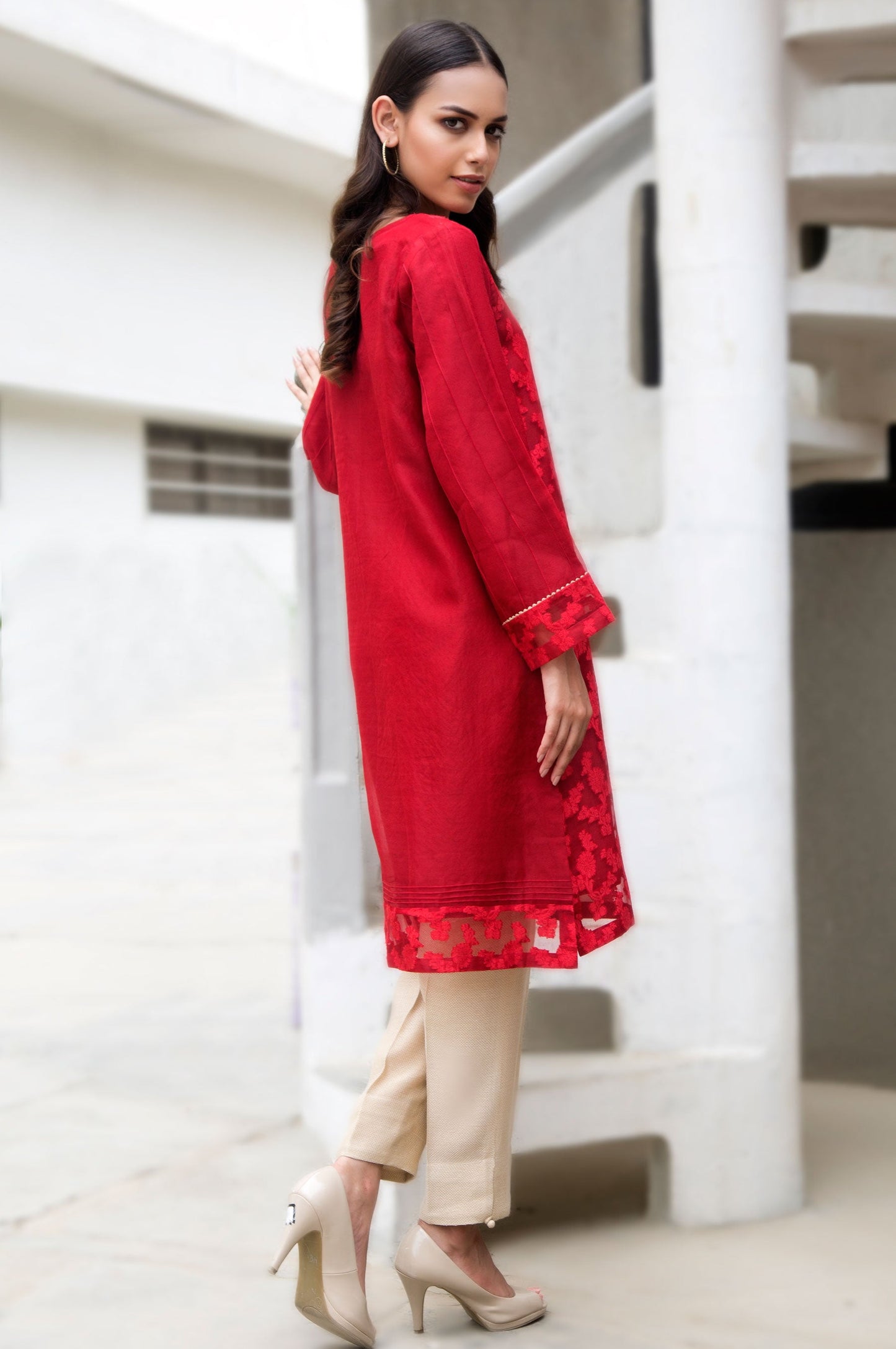 Stitched 1 Piece Jacquard Embroidered Suit