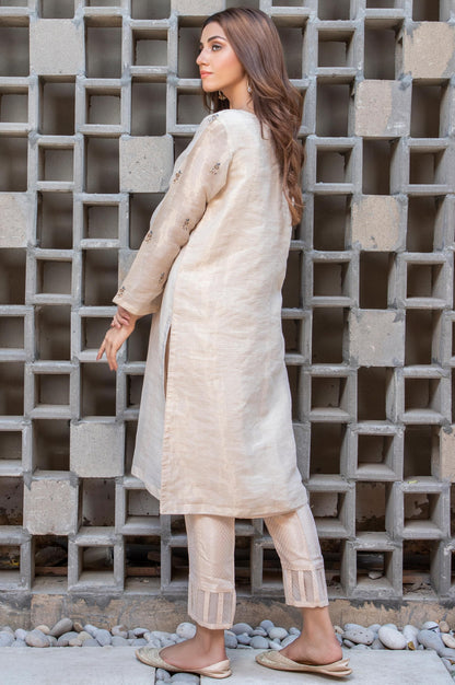 Stitched 1 Piece Mysuri Net Embroidered Shirt