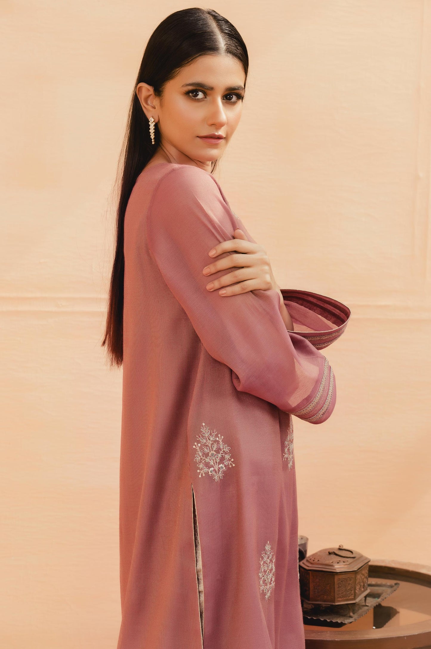 Stitched 1 Piece Maysori Nat Embroidered Shirt