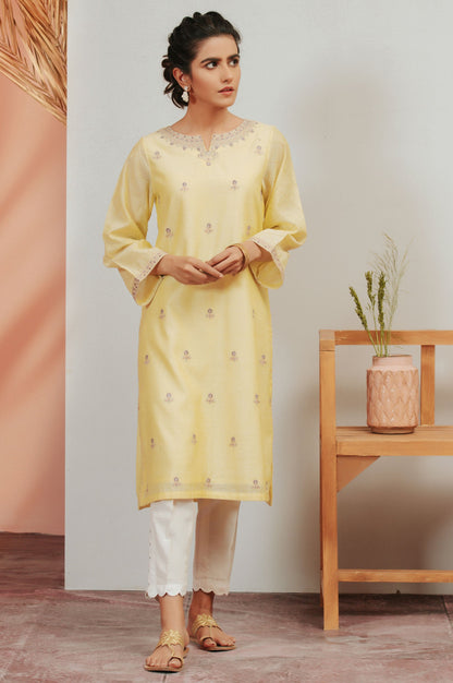 Stitched 1 Piece Cotton Staple Embroidered Shirt