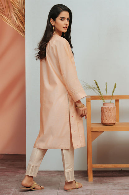 Stitched 1 Piece Cotton Staple Embroidered Shirt