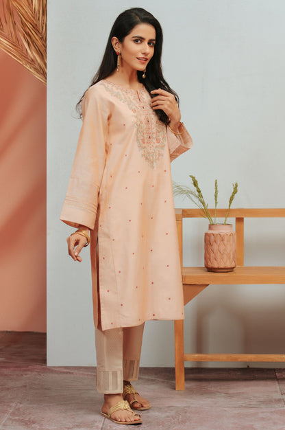 Stitched 1 Piece Cotton Staple Embroidered Shirt