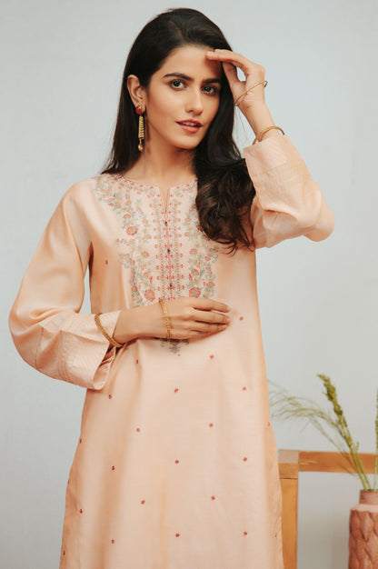 Stitched 1 Piece Cotton Staple Embroidered Shirt