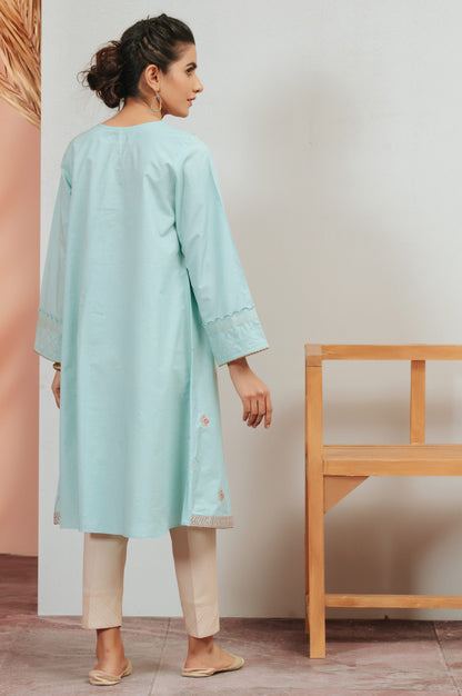 Stitched 1 Piece Cambric Embroidered Shirt