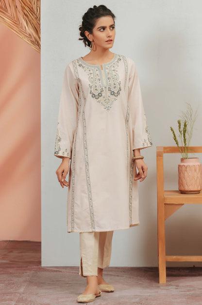 Stitched 1 Piece Cambric Embroidered Shirt