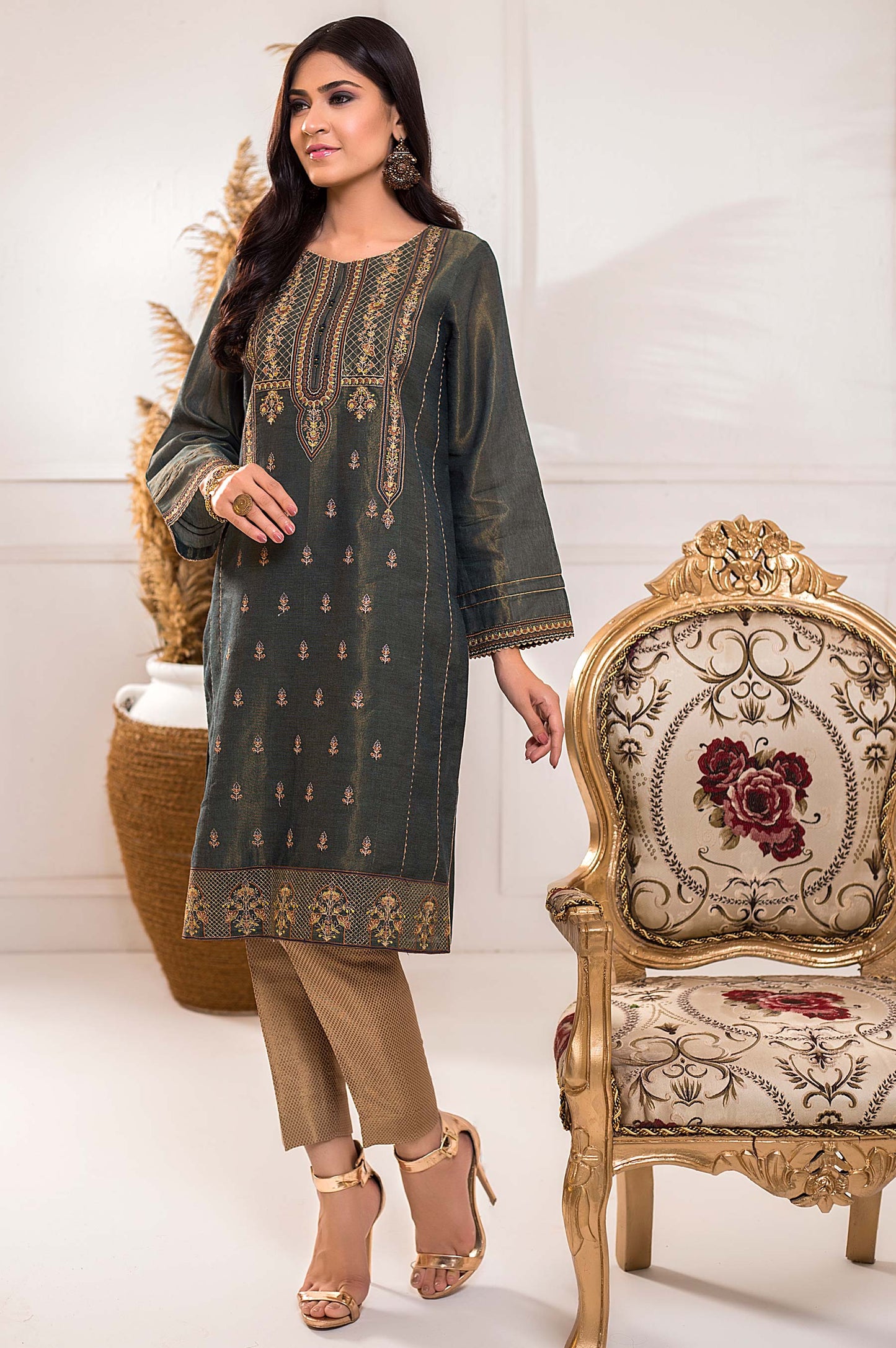 Stitched 1 Piece Mysuri Embroidered Shirt