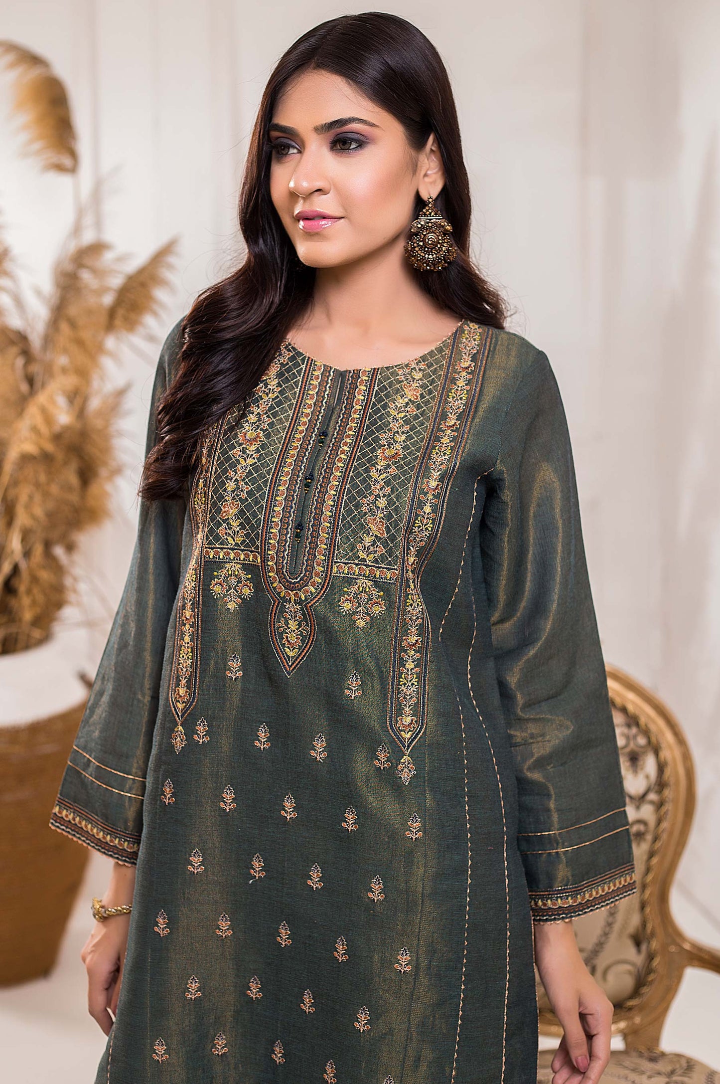 Stitched 1 Piece Mysuri Embroidered Shirt