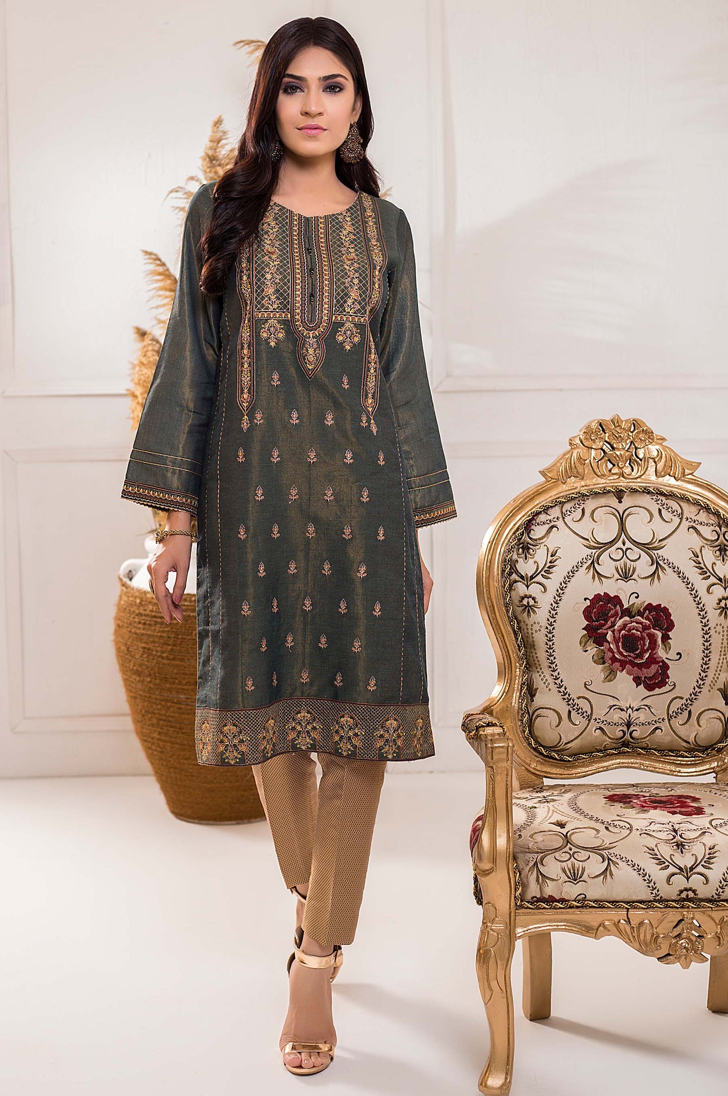 Stitched 1 Piece Mysuri Embroidered Shirt