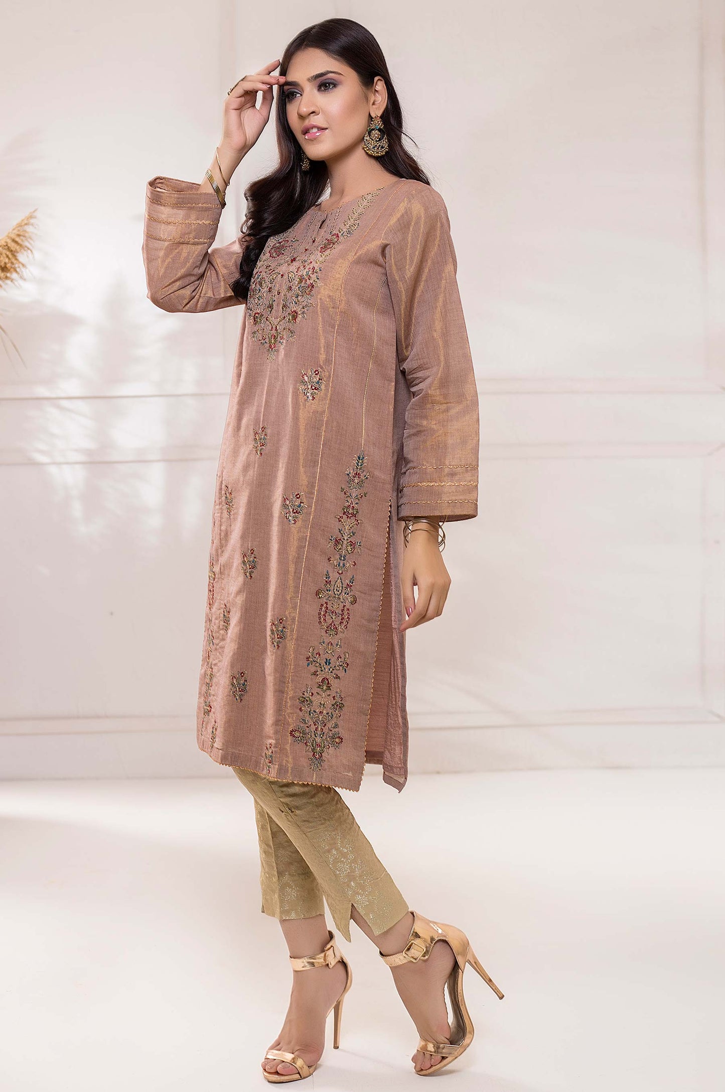 Stitched 1 Piece Mysuri Embroidered Shirt