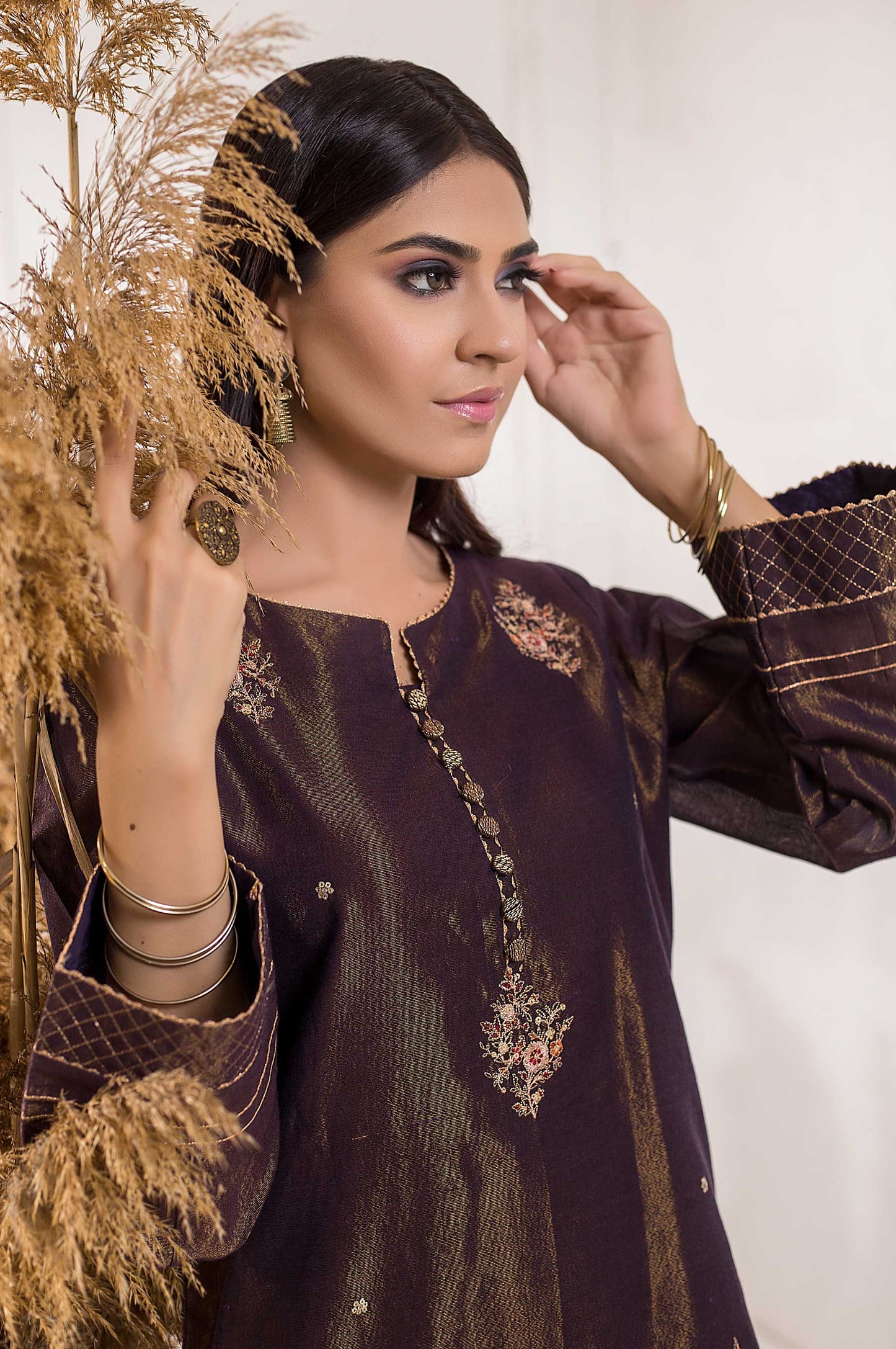 Stitched 1 Piece Mysuri Embroidered Shirt