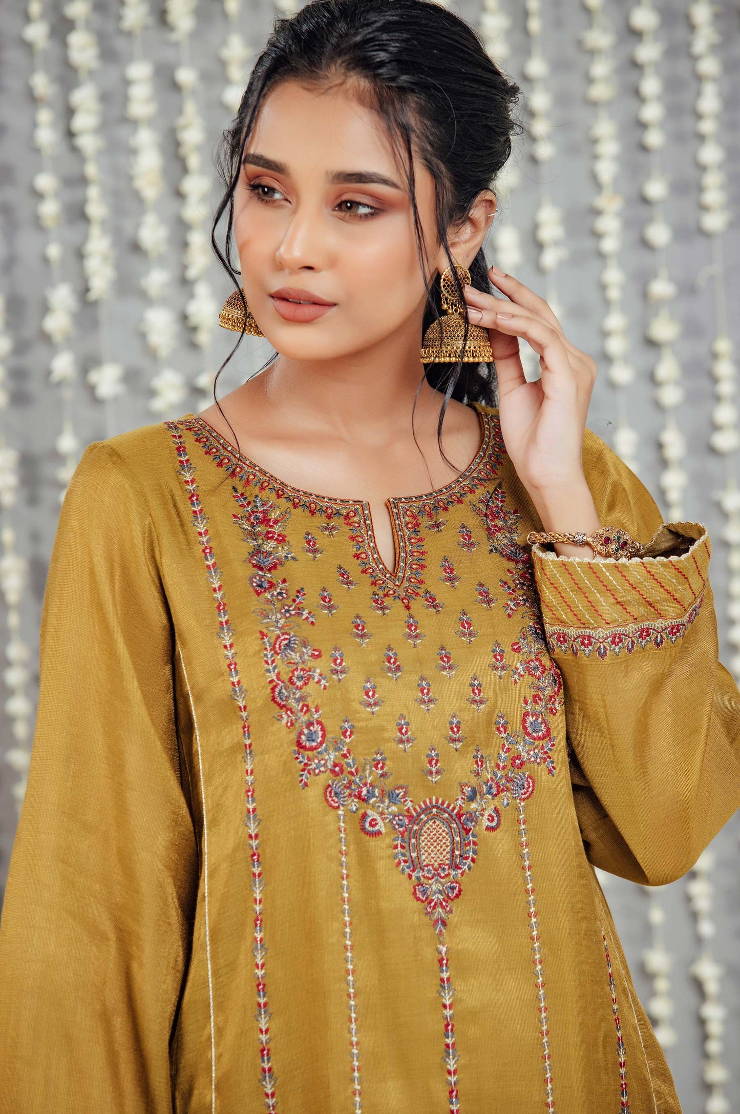 Stitched 1 Piece Staple Mysuri Embroidered Shirt