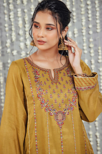 Stitched 1 Piece Staple Mysuri Embroidered Shirt