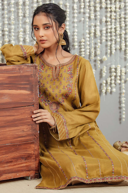 Stitched 1 Piece Staple Mysuri Embroidered Shirt