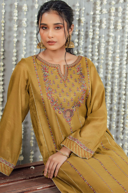 Stitched 1 Piece Staple Mysuri Embroidered Shirt