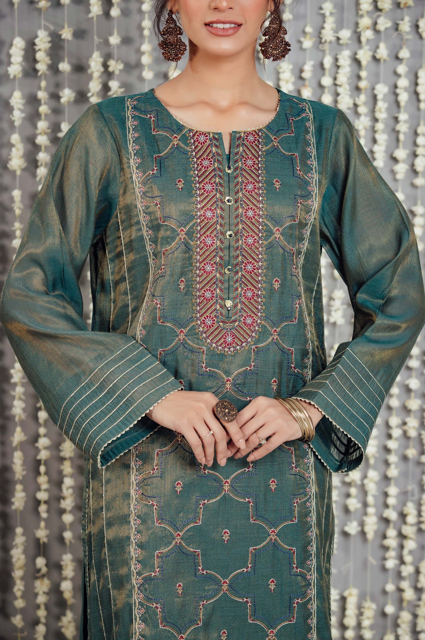 Stitched 1 Piece Staple Mysuri Embroidered Shirt