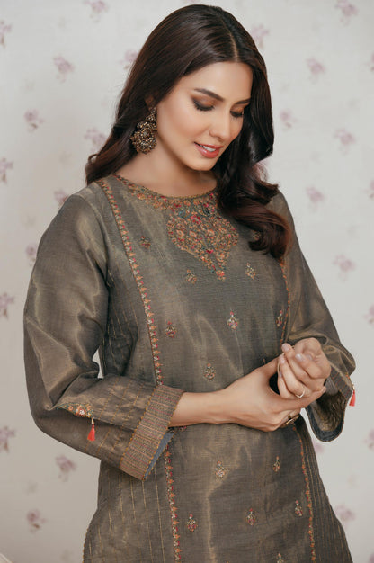 Stitched 1 Piece Masoori Embroidered Shirt