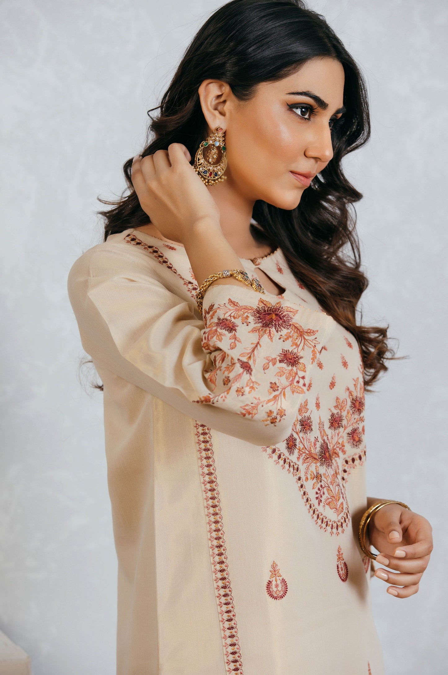 Stitched 1 Piece Mysuri Embroidered Shirt