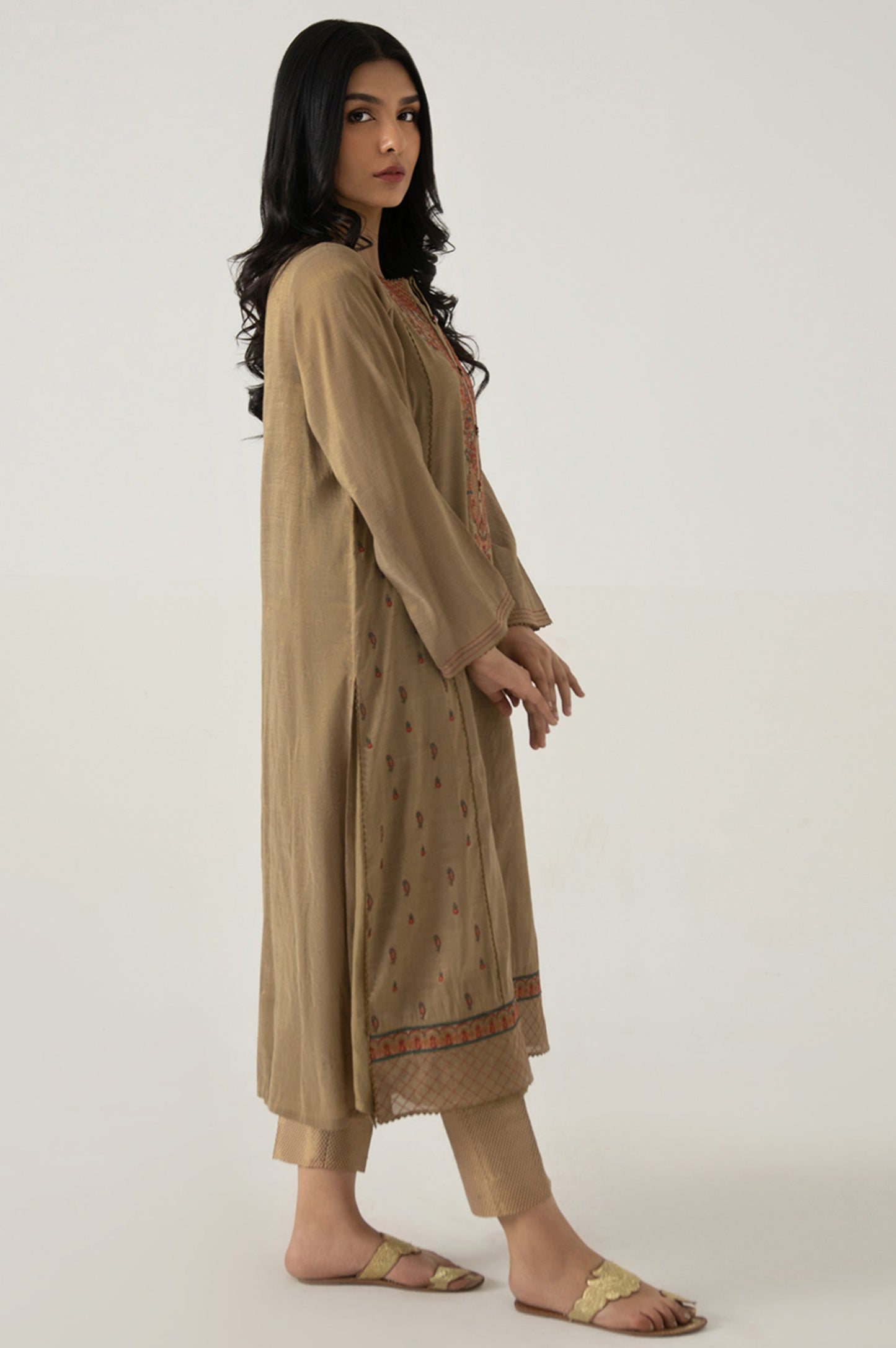 Stitched 1 Piece Staple Maysuri Embroidered Shirt